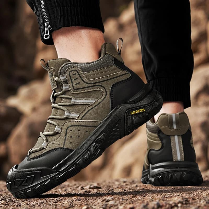 Scarpe da trekking all'aperto per moto multifunzionali traspiranti Stivali tattici da uomo con cinghie per allenamento da combattimento Zapatos Para Hombre