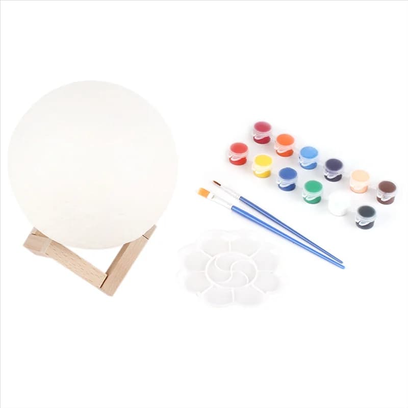 A43T Kit fai da te 3D Spazio Luna Luce notturna Lampada lunare Kit artigianale Arti e mestieri per bambino