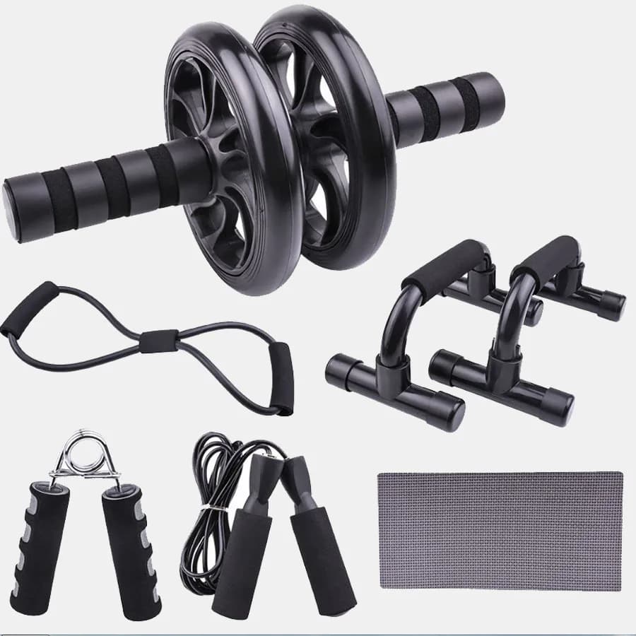 7-piece abdominal fitness wheel set indoor sports product push up wheel ab multifunction fitness equipment for home use