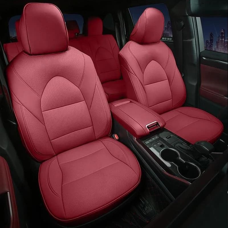 Custom Car Seat Cover for Toyota Crown Kluger 5 Seats Highlander Crown KLUGER 7 Seats 2021-2023 Seat Covers Fully Covered 360 °