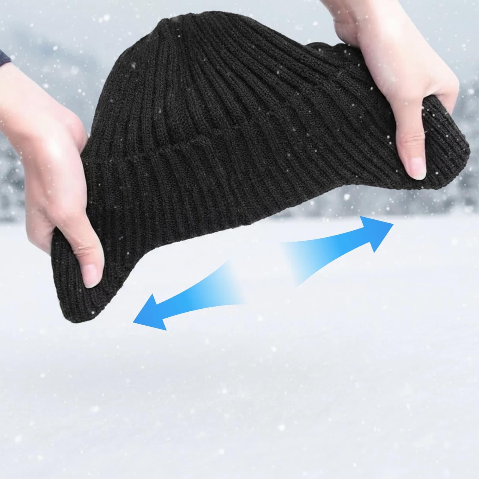 Cappello invernale caldo lavorato a maglia con visiera e paraorecchie, berretto sportivo morbido e foderato in pile per uomo e donna, ideale per il freddo.