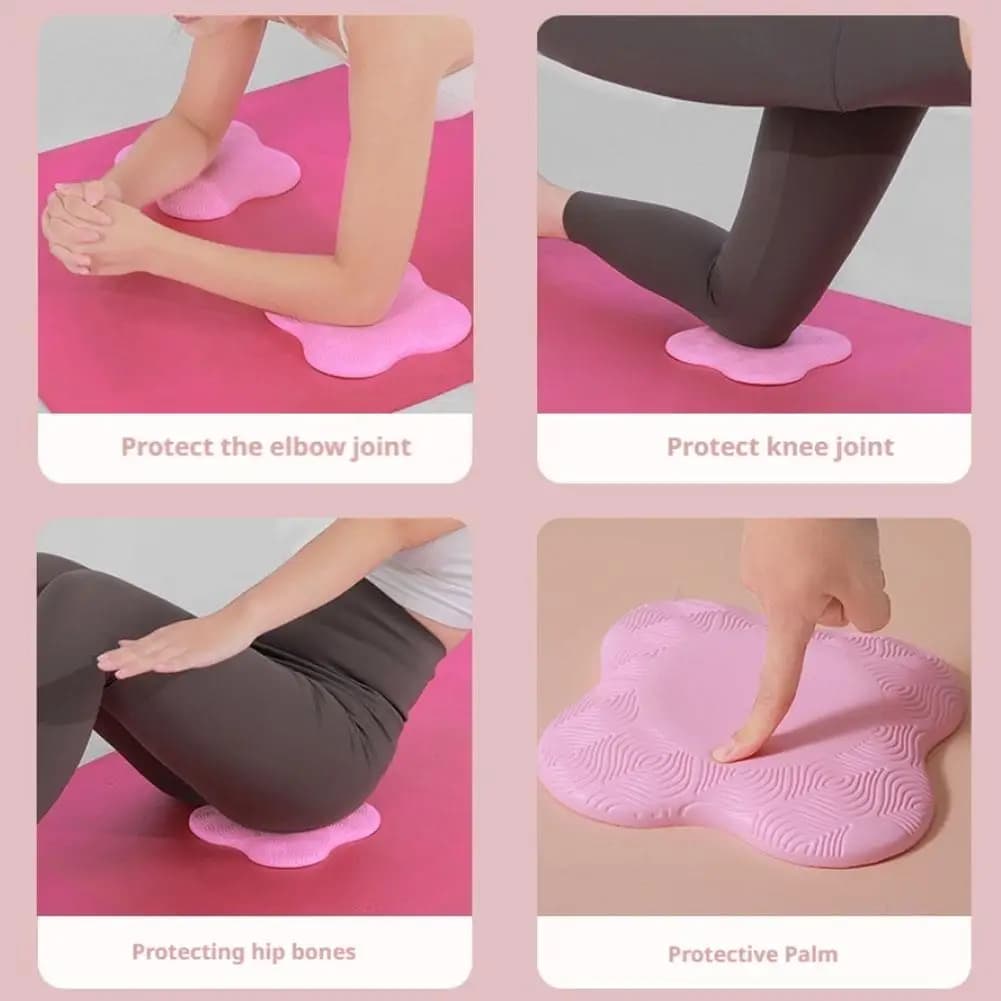 Cuscino Portatile per Yoga, Tappetino di Supporto Piatto e Spesso, Protezione per Ginocchia e Gomiti, Tappetino per Fitness e Sport
