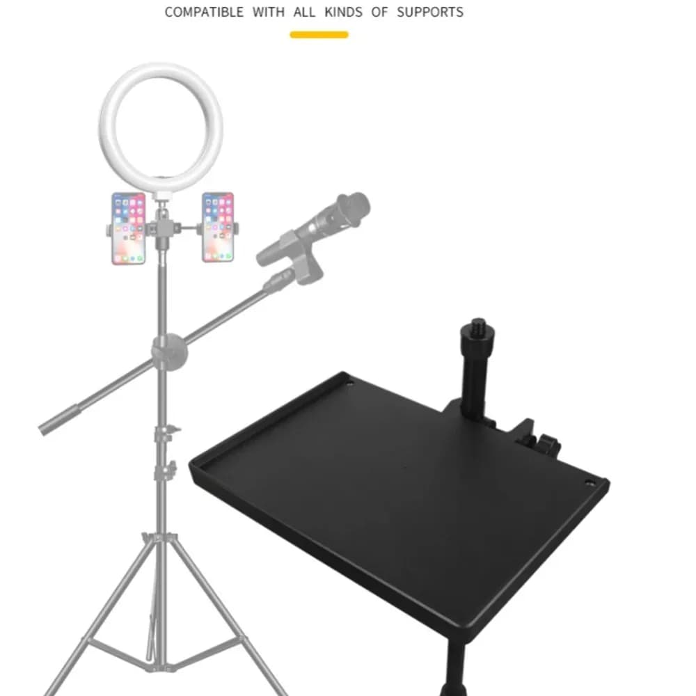 Supporto Universale per Scheda Audio con Clip per Microfono, per Treppiede e Trasmissioni Live