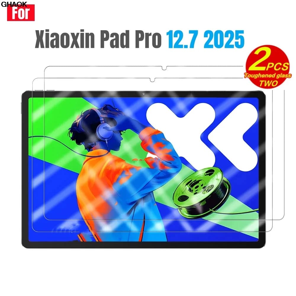 2 pezzi HD protezione schermo in vetro temperato antigraffio per Lenovo Xiaoxin Pad Pro 12.7 2025 pellicola protettiva per tablet