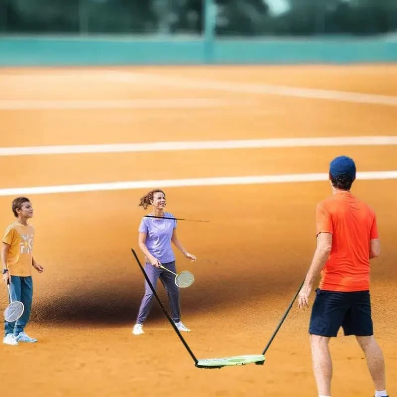 New Portable Folding Badminton Outdoor Home Outdoor Simple Frame Badminton Net For Pickleballs Tennis Soccer Volleyball Training