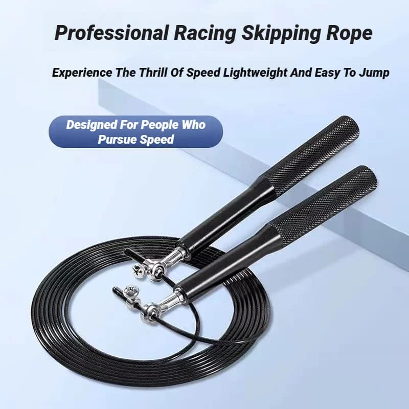 Aluminum Handle Metal Jumping Wheel Alloy Genus Sport Supplies for Fitness High Speed Jumping Bearing Adjustable Steel