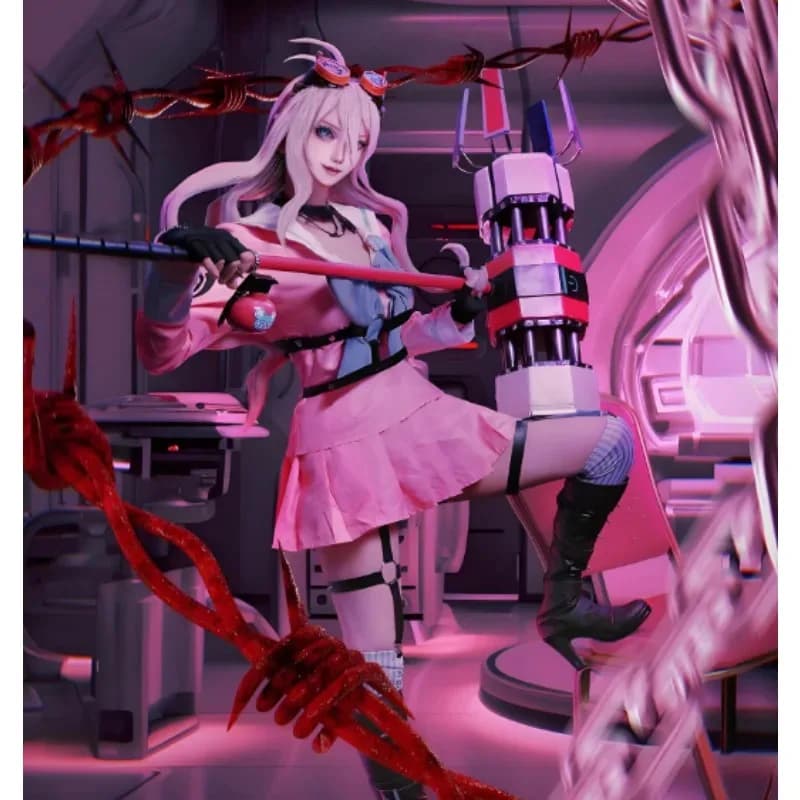 Anime Danganronpa V3 Miu Iruma Costumi Cosplay Uniformi scolastiche Accessori di abbigliamento Set completo Vestito da festa di carnevale Ragazza Suitsx;8