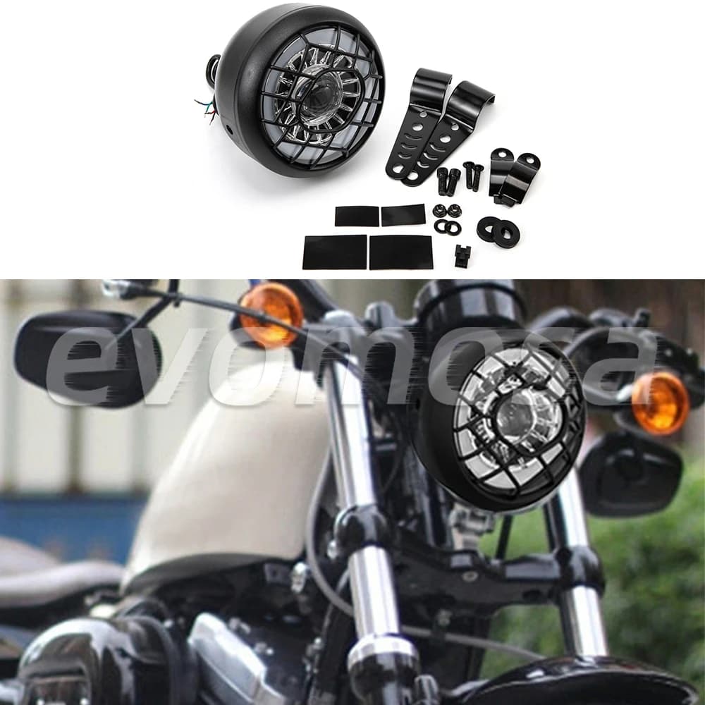 Luce anteriore per bicicletta E-Bike 48V 7W faro a batteria con luci per moto a tromba