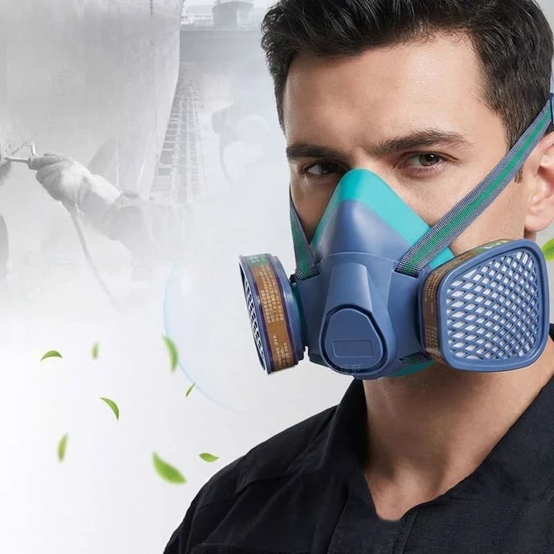1pcs Respirator Work Gas Mask Protection Mask Half Full Face Gas Mask for Chemical Organic Vapor Filters Protection Paint Spray