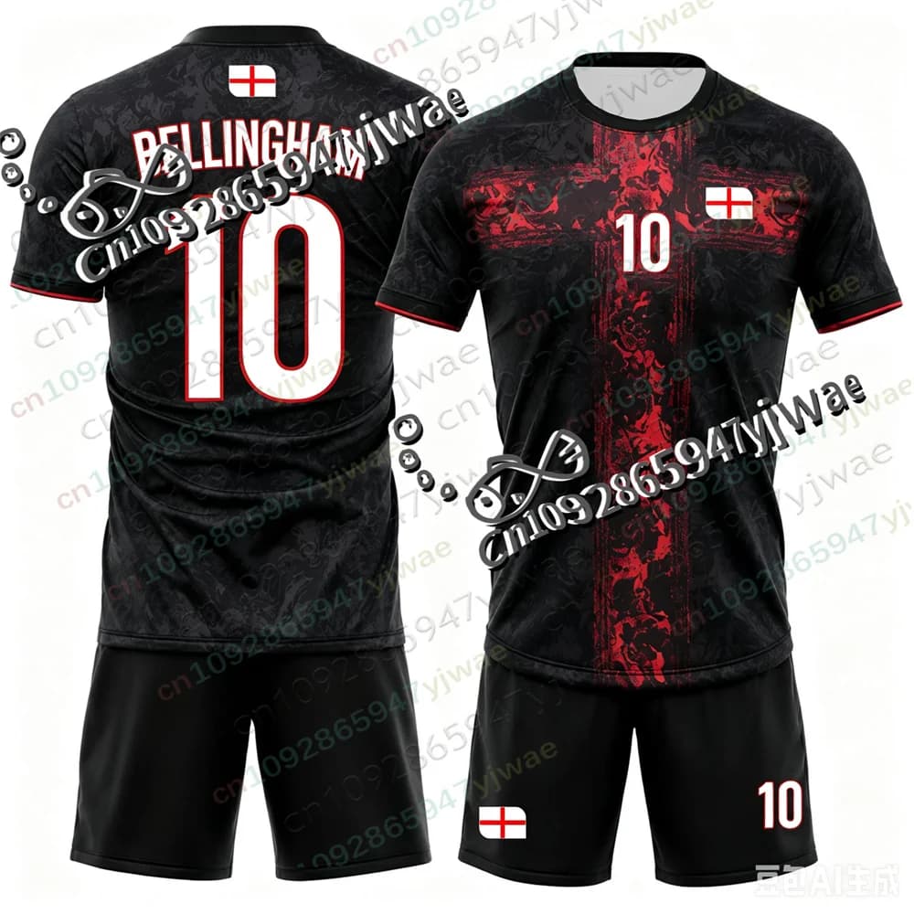 2026 Bellingham Fan Edition Football Jersey Set Breathable Speed Drying Sweatshirt Training Clothing Summer Men's T-shirt Shorts
