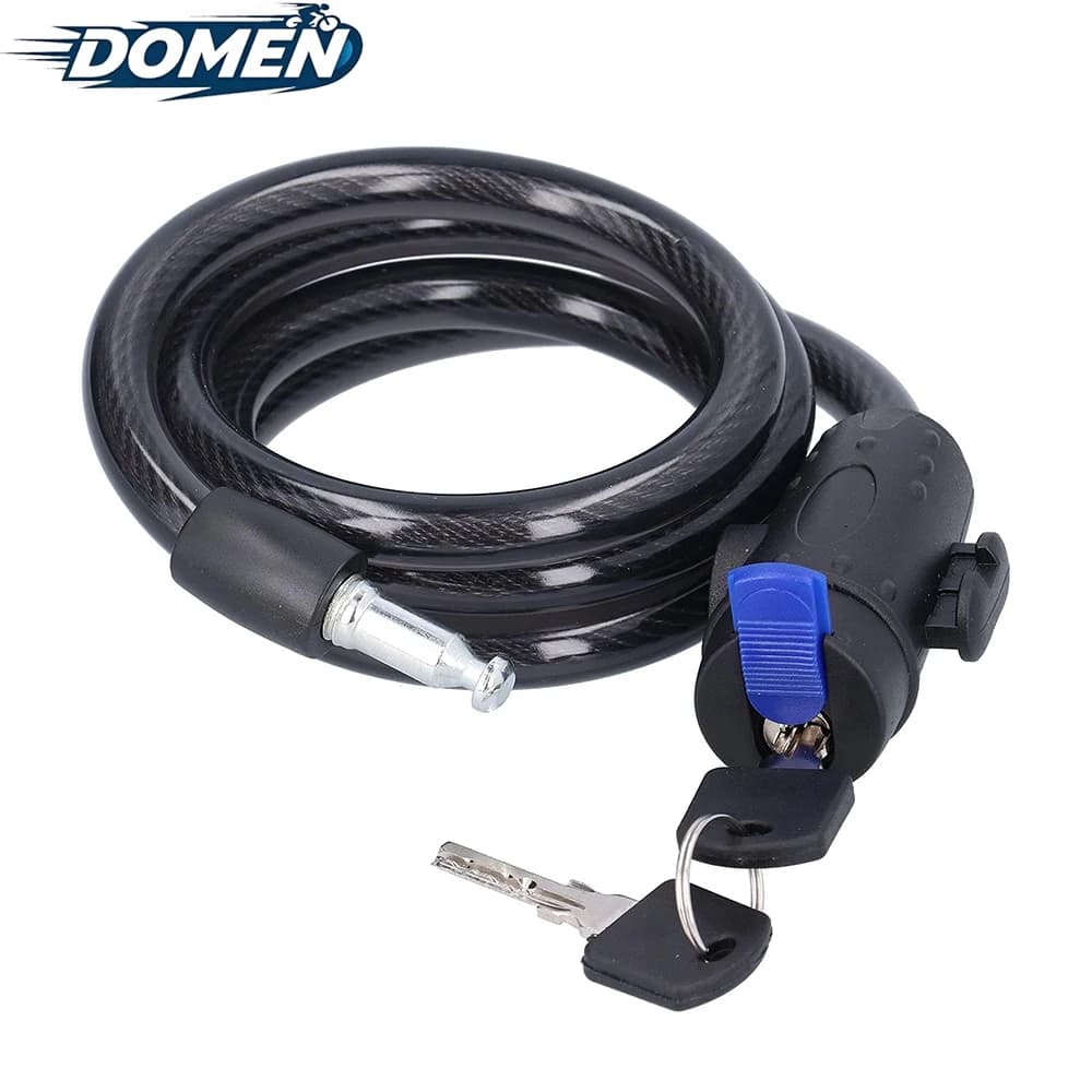 DOMEN Heavy Duty Metal Anti-theft Bicycle Chain Lock with 2 Keys Safety Lock Bike Bike Bicycle Bag Bicycle Accessories