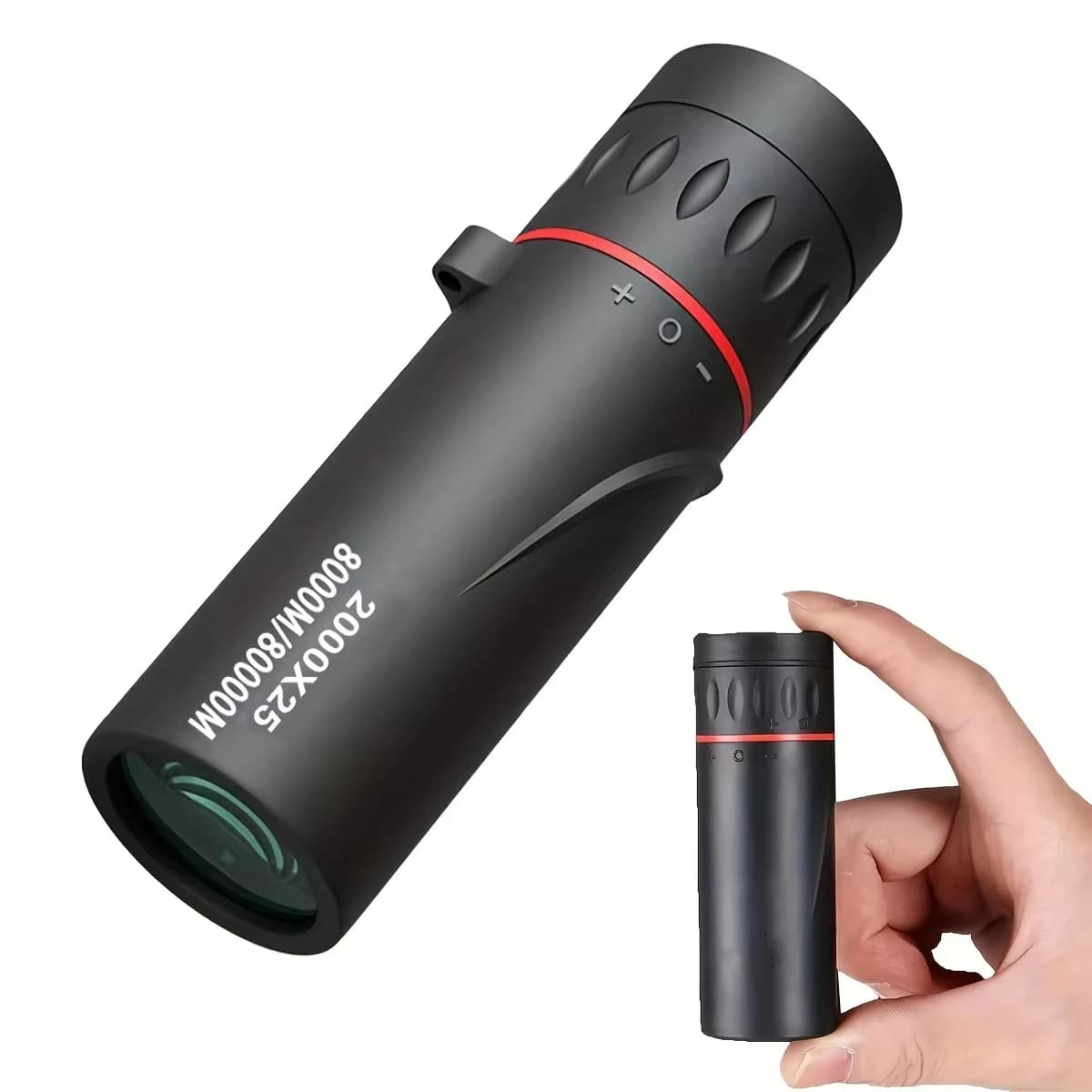 2000x25 HD Magnification Monocular Portable Single Tube Telescope for Outdoor Camping Travel Christmas Gift Concerts Fishing