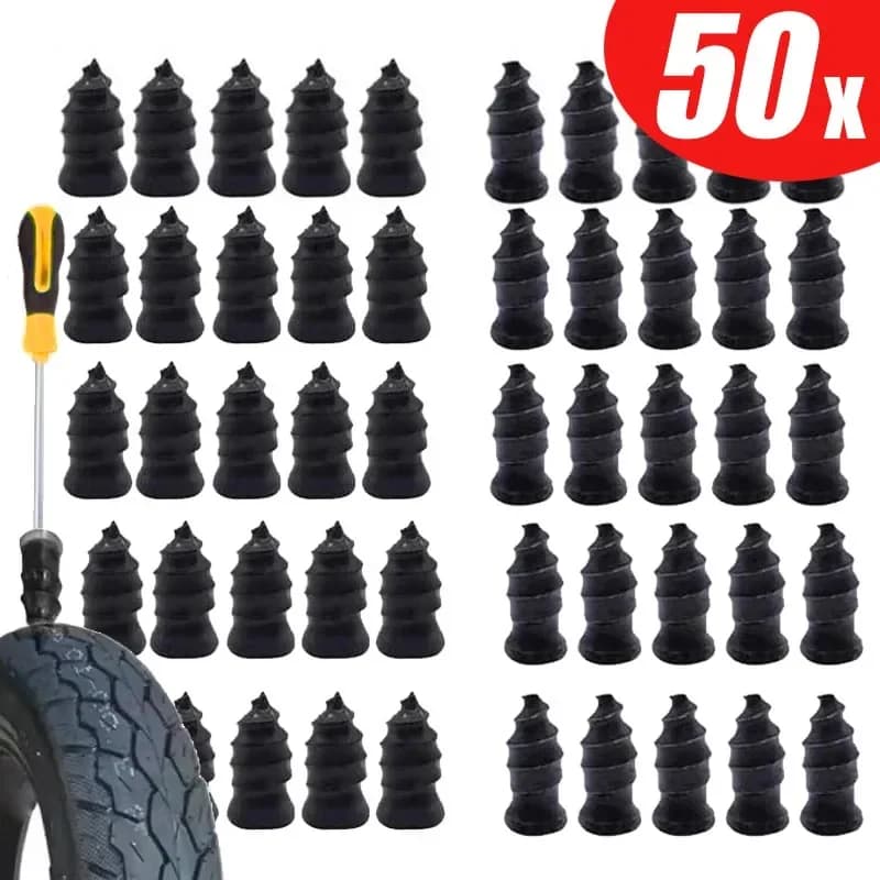 Chiodi per Riparazione Pneumatici, Kit Riparazione Forature per Auto, Moto, Camion, Scooter, Bici, Accessori in Gomma e Metallo