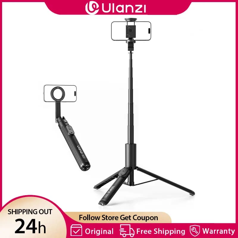Ulanzi SK-27 Treppiede portatile per selfie stick Magsafe Treppiede per telefono 8 sezioni 10M Telecomando per Iphone 17 16 Android Vlog