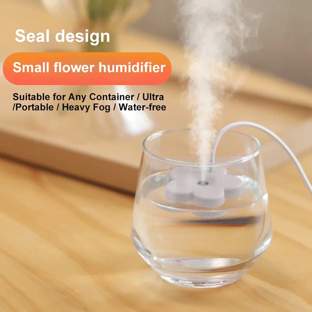 Umidificatori Portatili per Aromaterapia DC 5V 1A, Mini Diffusori di Aromi con Timer, Nebulizzatore Silenzioso per Casa e Ufficio
