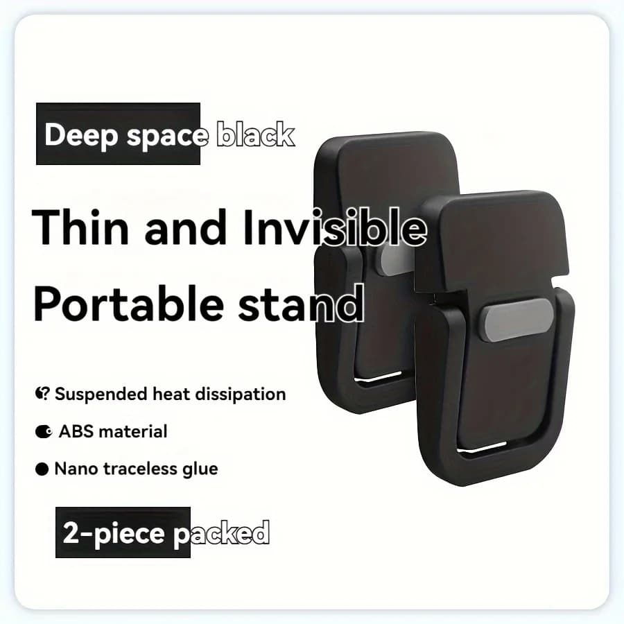 Set di 2 Supporti Portatili per Laptop, Mini Supporto Pieghevole per Tastiera, Rialzo per Computer da Scrivania per Ufficio, Casa, Viaggi, Regalo Ergonomico