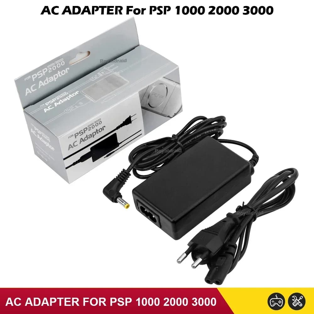 NUOVO Caricabatterie EU/US per PSP, Adattatore AC 5V, Caricatore da Muro, Cavo di Alimentazione per Console di Gioco PSP 1000 2000 3000, Accessori