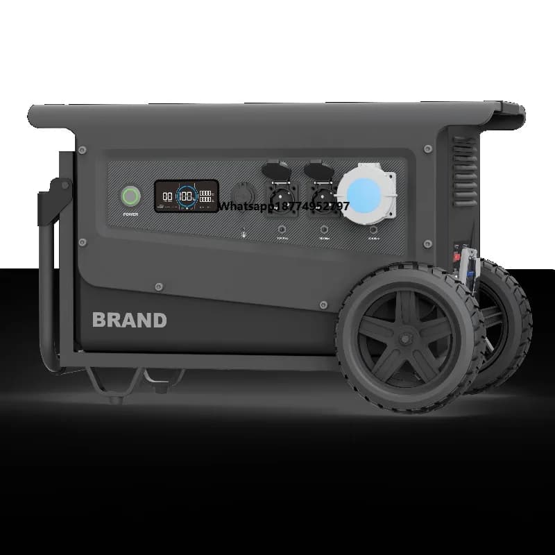 Portable Power Station 5040WH 5000W LiFePO4 Pure Sine Wave Inverter External Battery Jump Starter EU Plug Home Car RV Use