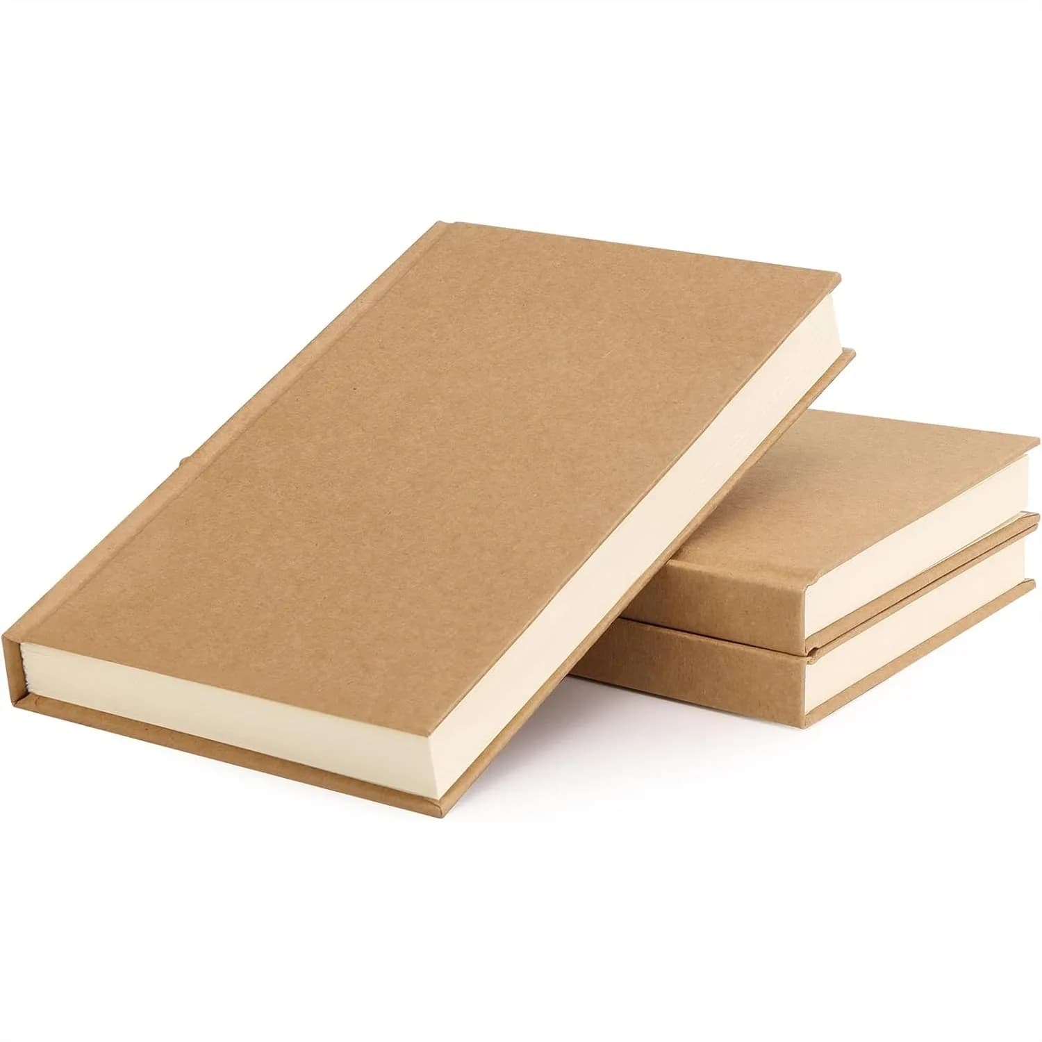 3-Pack Blank Notebook A5 Hardcover Sketchbook 240 Pages, 100gsm Paper 5.6x8.2in, Journal for Drawing Art Travel Students Office
