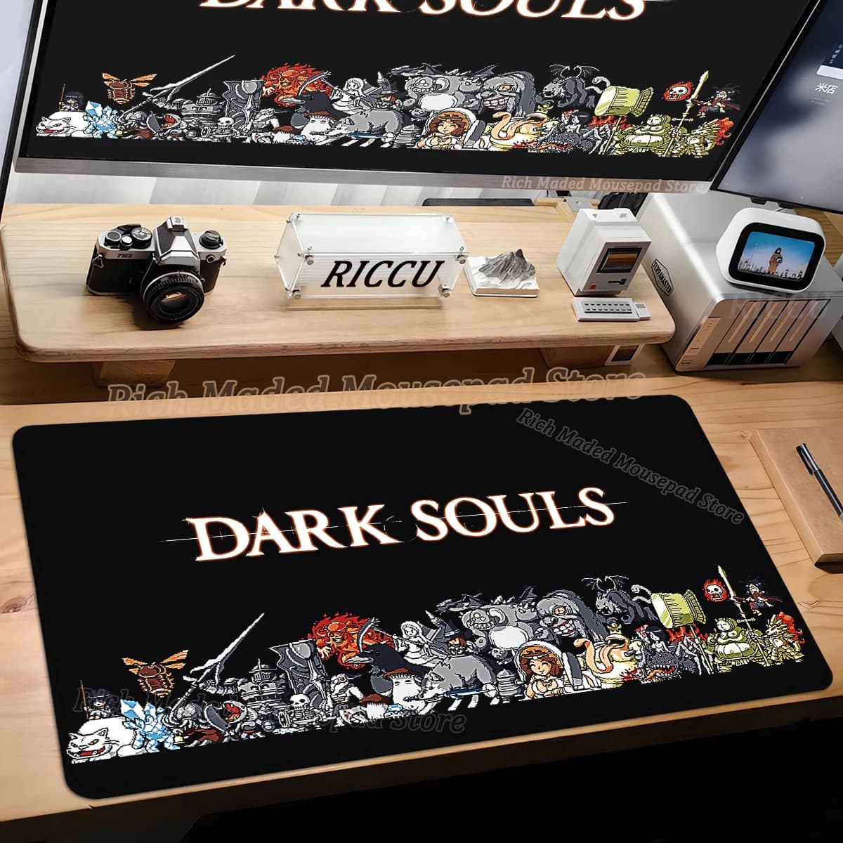 Tappetino per mouse grande per giocatori Dark Souls XXL Tappetino per mouse Tappetino per tastiera antiscivolo Tappetino per mouse per ufficio per laptop Tappetini per armadio per PC Accessori da scrivania