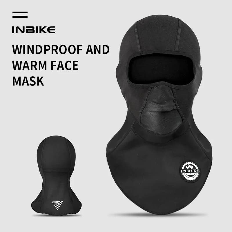 INBIKE Winter Cycling Mask Windproof Balaclava Thermal Face Cover for Cold Weather Neck Gaiter for Men MTB Road Bike Accessories
