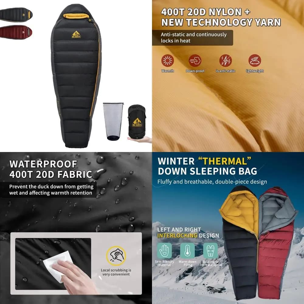 680FP compact ultralight bed for cold use for adults: ideal for backpacking, camping, hiking, mountaineering