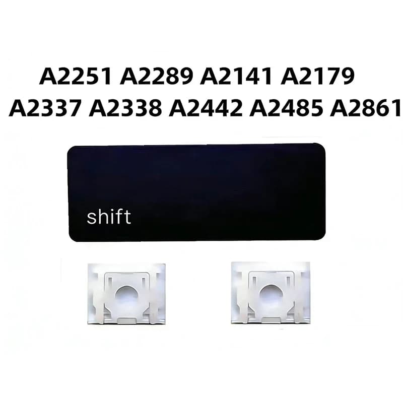 Tasto e Cerniera di Ricambio Individuali per Tasto Shift Sinistro per MacBook Pro/Air A2141 A2251 A2289 A2179 A2337 A2338 A2442 A2485 A2681