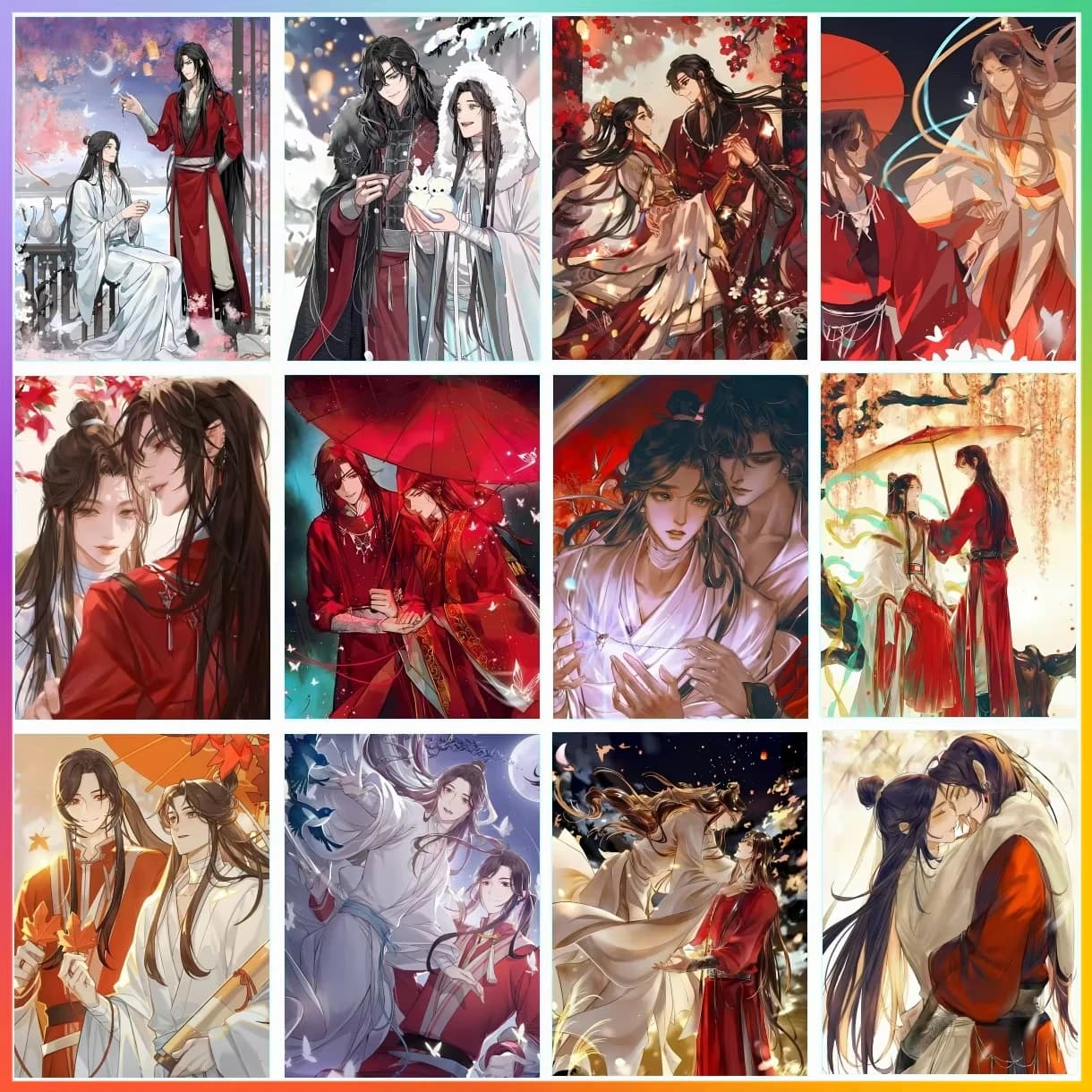 Anime Heaven Official's Blessing Diamond Painting Cross Stitch Mosaico Artificiale Ricamo Decorazione Casa 5D Fai da Te Arte Nuovi Arrivi