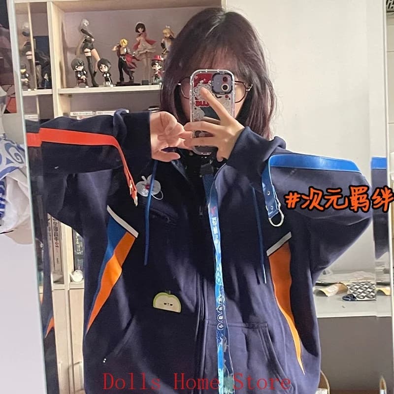 Game Love and Deepspace Caleb Theme Zipper Hoodie Cosplay Costume Hooded Sweatshirt Jacket Coat Cartoon Sweatshirt 2025