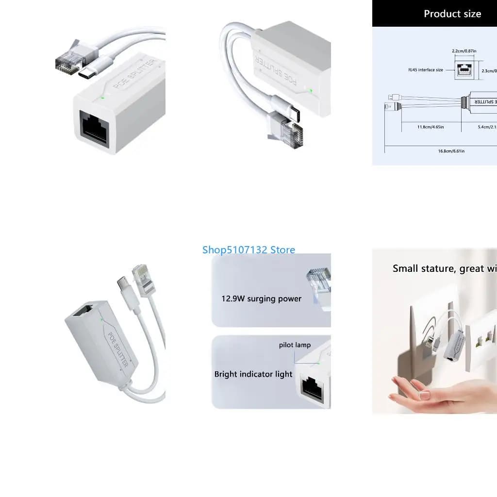 87HD Integrated Short Circuits Protect Micros USB/Type c Poe Splitter Power Supply 40V To 5V Converters For Security Cameras