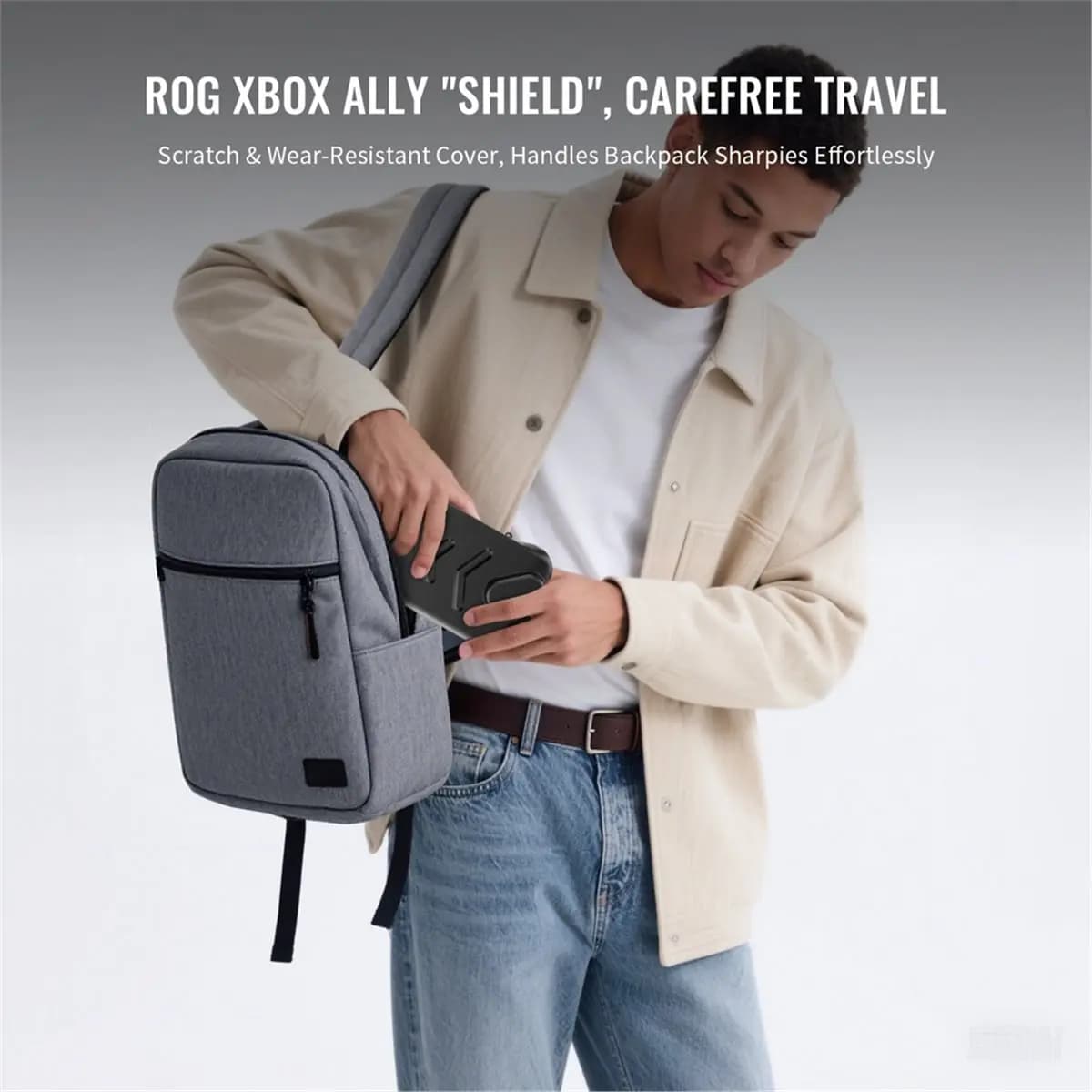 Custodia protettiva completa in TPU per ROG Ally con supporto da tavolo e guscio inferiore protettivo per console di gioco
