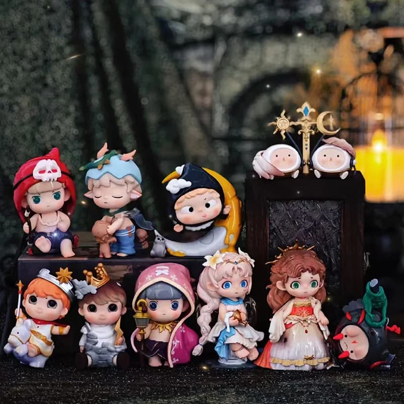 Heyone Star 25 O'clock In The Dark Night Series Blind Box Anime Figure Ornament Figurines Home Decor Dolls Gift