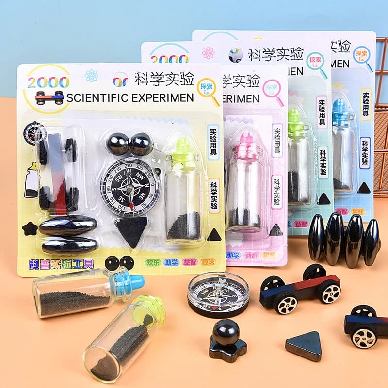 Bussola magnetica Set di esperimenti scientifici Giocattolo educativo Studente di fisica Potenza magnetica Aiuto didattico Giocattolo magnetico Regalo assortito