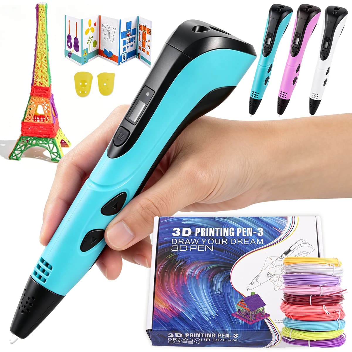 New Funny Diy Set 3D Pen for Children Kids Creative Diy 3D Printing Pens Pla Filament Portable Child's Birthday Christmas Gift