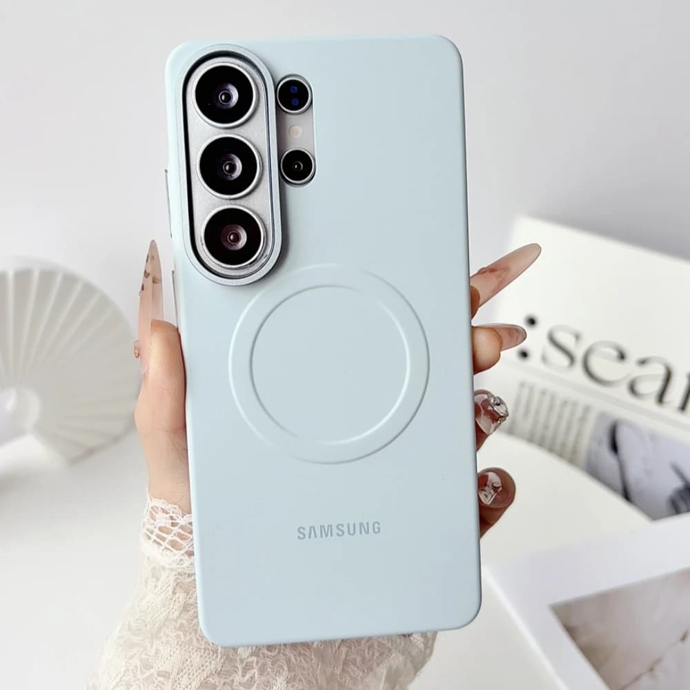 For Magsafe Magnetic Wireless Charging Case For Samsung Galaxy S26 Ultra S25 S24 Ultra Soft Liquid Silicone Ultra Thin Cover