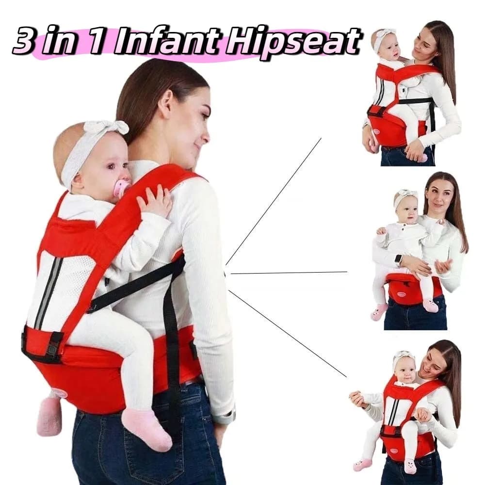 Neonato con supporto anteriore per marsupio Sling Design Materiale morbido Sgabello per la vita del bambino Cintura per sgabello Borsa per canguro infantile