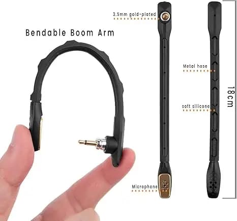 Microphone Hifi omnidirectional compatible for gaming headphones Logitech Astro A40 Microphone Folding Accessories for spare earphones