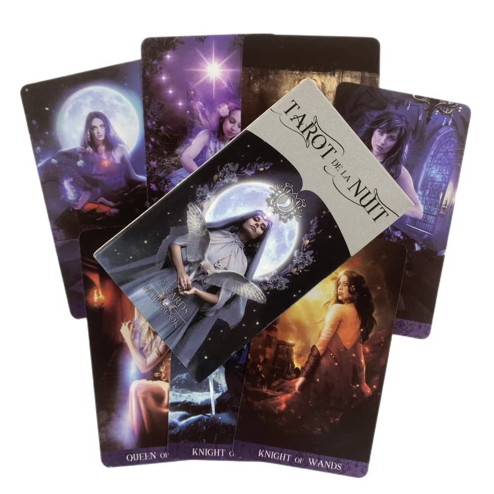 Carte dei tarocchi De La Nuit A 79 mazzi English Visions Divination Edition Carte da gioco da tavolo