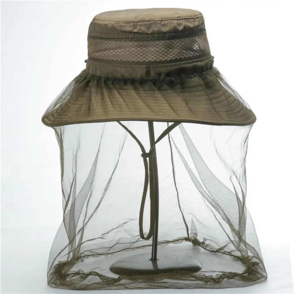 Hat-Veil Anti Mosquito Head Face Protector Beekeeping Hat Anti Bee Hat Insect Mesh Hat Mosquito Net Hat Outdoor Fishing Sun Cap