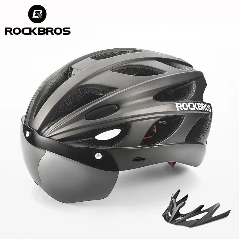 ROCKBROS Bicycle Helmet EPS Ultralight Outdoor MTB Men's Adjustable visor Women's Bike Helmet Fully Designed Bike Helmet