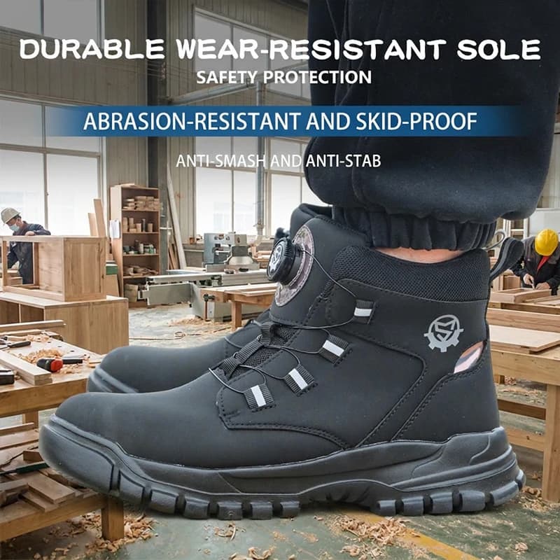 Men's and women's universal anti-shock and anti-penetration lightweight safety shoes, protective shoes, work shoes, labor boots