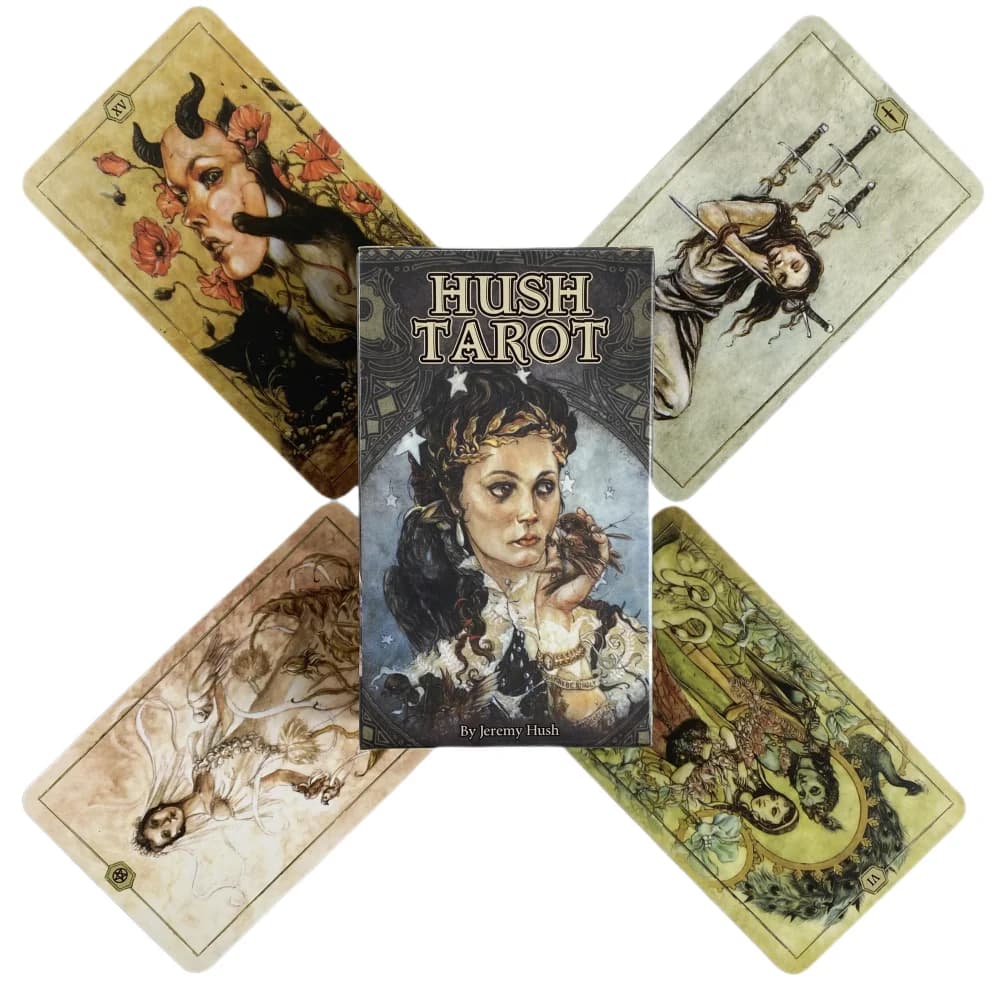 Hush Tarocchi Carte Un mazzo da 78 Oracle English Visions Divination Edition Borad Giocando a giochi