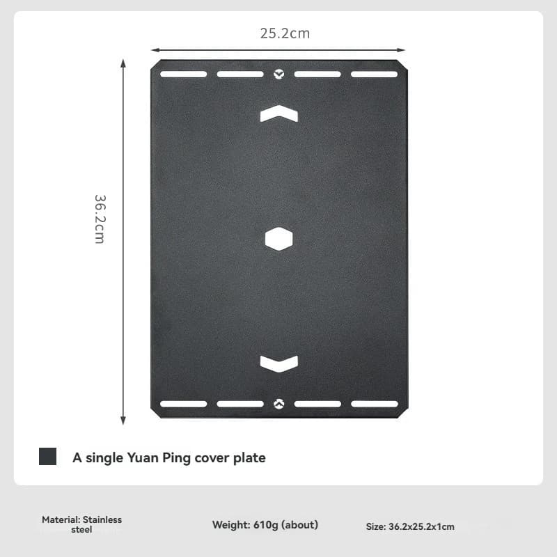 CAMPINGMOON Black CK-25BK-1P IGT Combined Table Cover for Camping Stove Compatible with Snow Peak Accessories