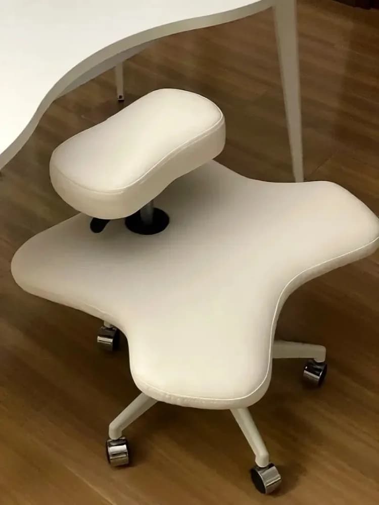 Sedia ergonomica Sedie relax per yoga con gambe incrociate con ruote Sedie da ufficio moderne Sedia da scrivania minimalista Mobili interni