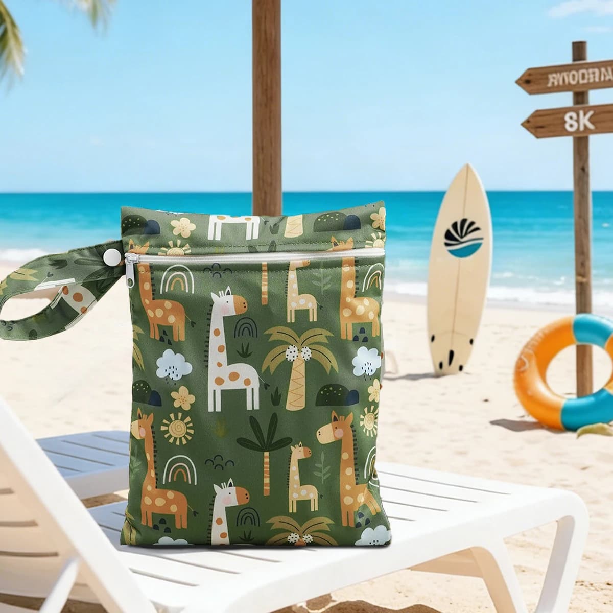 2026 Nuovo arrivo Lavabile Riutilizzabile Baby Storage Bag Wet Dry Facile da trasportare Custodia da viaggio multifunzionale Dimensioni 18x25 cm