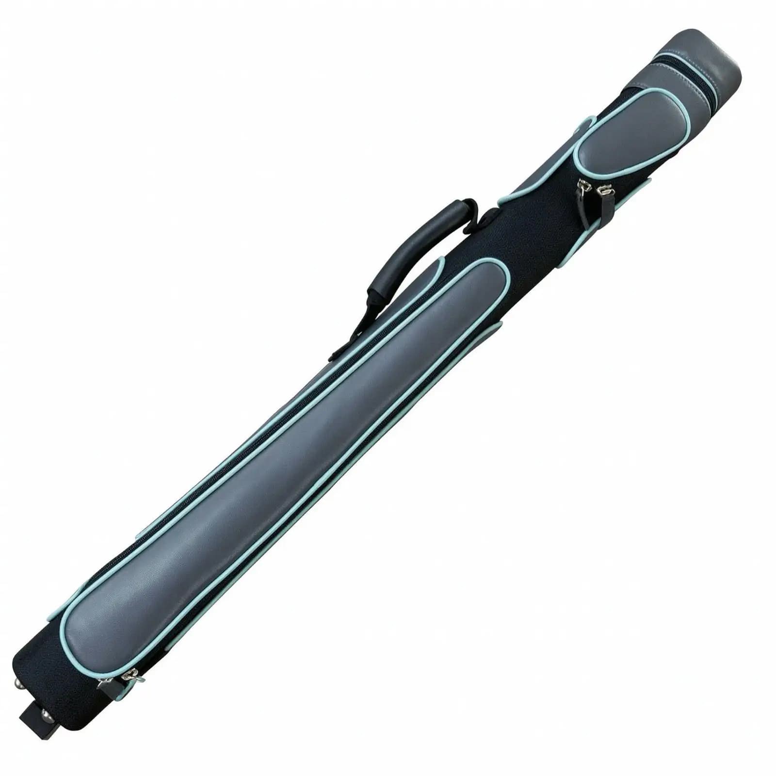 Cylinder Billiard Cue Case for Men Double Pocket Pool Stick Bag Water Resistant Handle for Golf Bag Double Layer