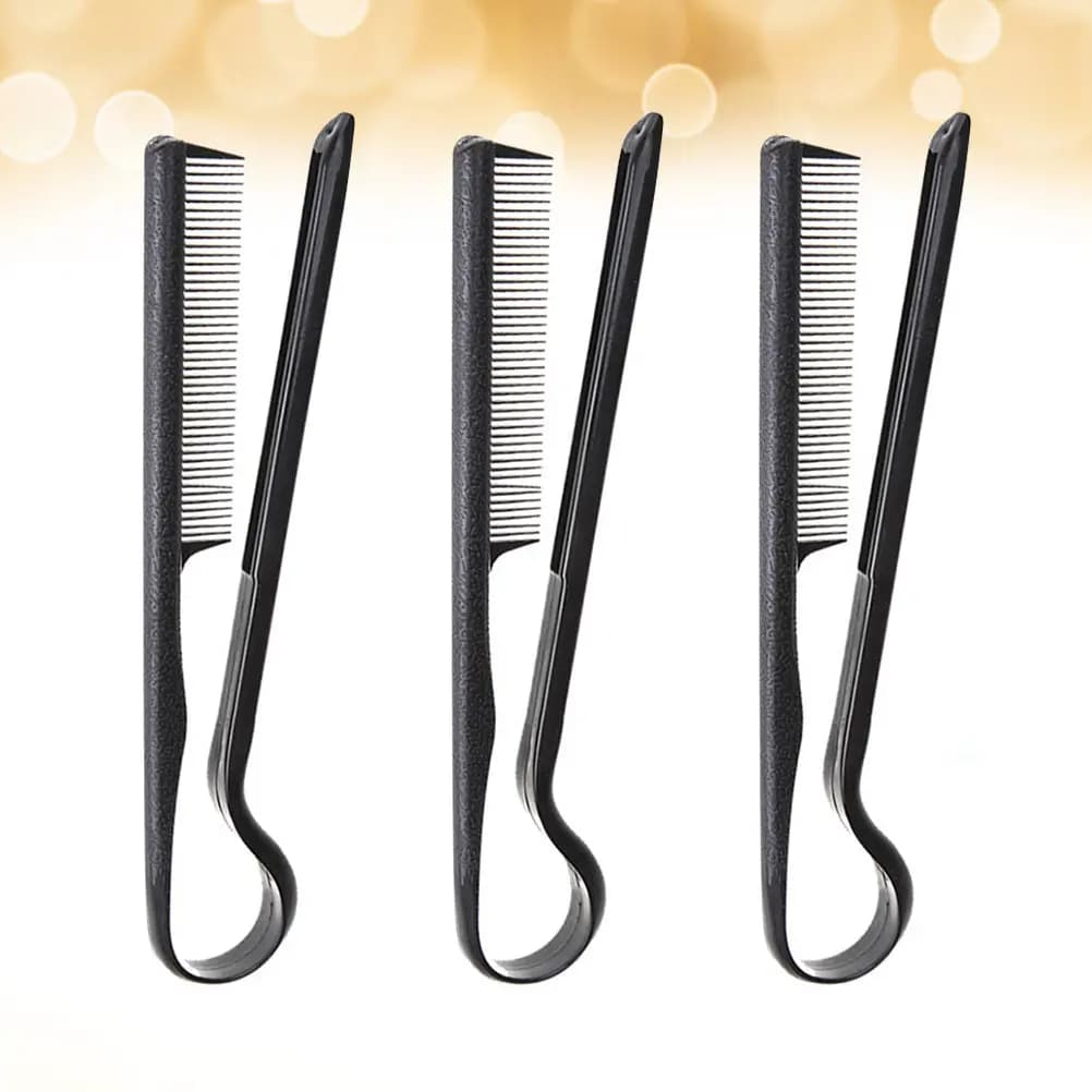 V-shaped hair comb, 3 pieces, delicate on the scalp, DIY styling tool, easy to use, for short and medium hair, for women hairdressers
