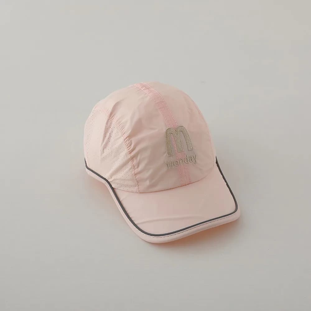 Trendy Summer Baby Baseball Cap Breathable Letter Children Peaked Hat Quick Dry Visor Sun Protection Cap Boys Girls