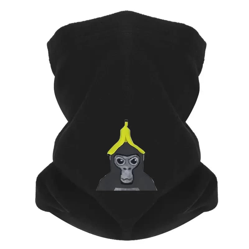 Gorilla head banana peel men's hat outdoor scarf mask neck ghetta hat cap women's head head windproof head keep warm winter multifunction