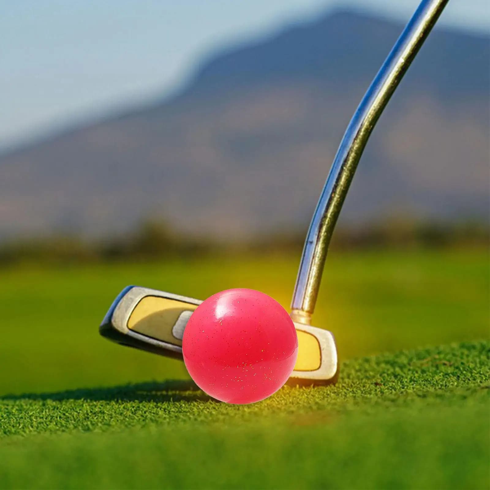 Pallina da Golf a Tre Pezzi in Resina, ad Alte Prestazioni, per Pratica, Uso Esterno, Giardino e Riunioni Familiari
